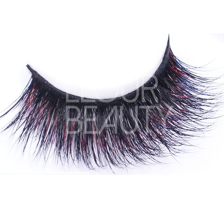 High quality colored 3D hollywood eyelashes EJ32